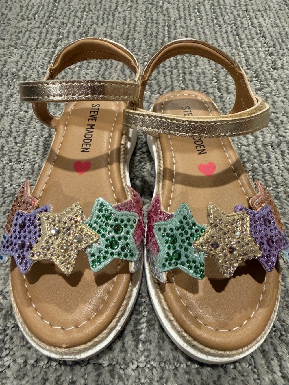 Steve Madden Rainbow Star Sandals